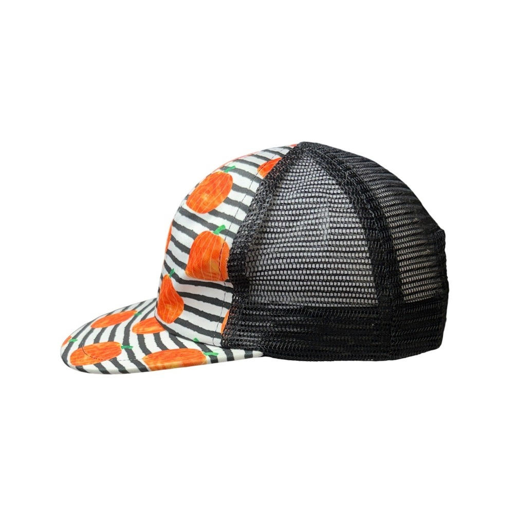 George Hats Pumpkins Black Trucker Hat Snapback Baseball Cap Youth UPF Fall